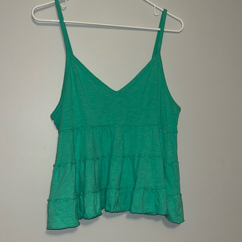 American Eagle Medium Teal Green Top